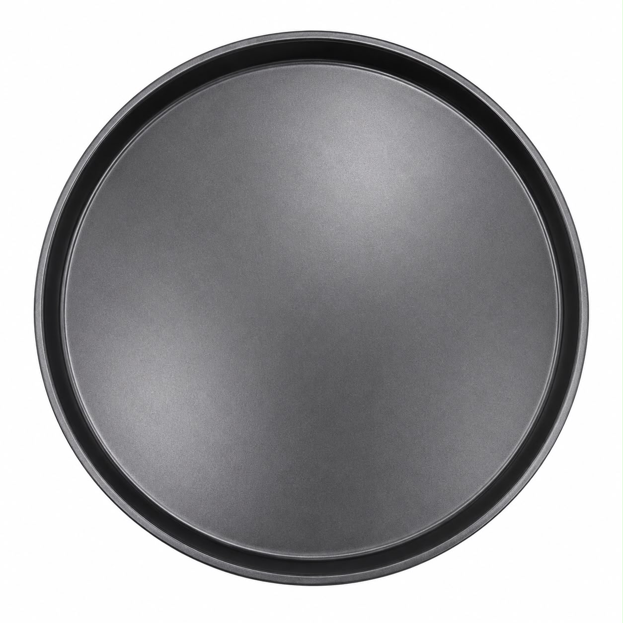 Round Pizza Pan – Large Shallow Baking Tray for Pizza, Flatbreads & Oven Baking, Black XL