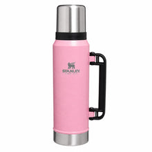 Stanley Classic Vacuum Insulated Flask And Travel Thermos  with Handle & Cup Lid – 1.4L (1400ML) – Pink