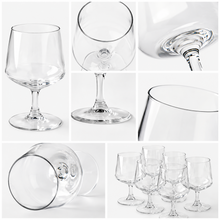 Premium Stemmed 440ML Drinking Glasses - 6 Piece
