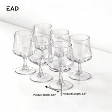 Premium Stemmed 440ML Drinking Glasses - 6 Piece