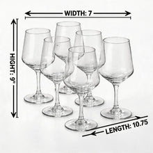 Premium Stemmed 410ML Drinking Glasses - 6 Piece