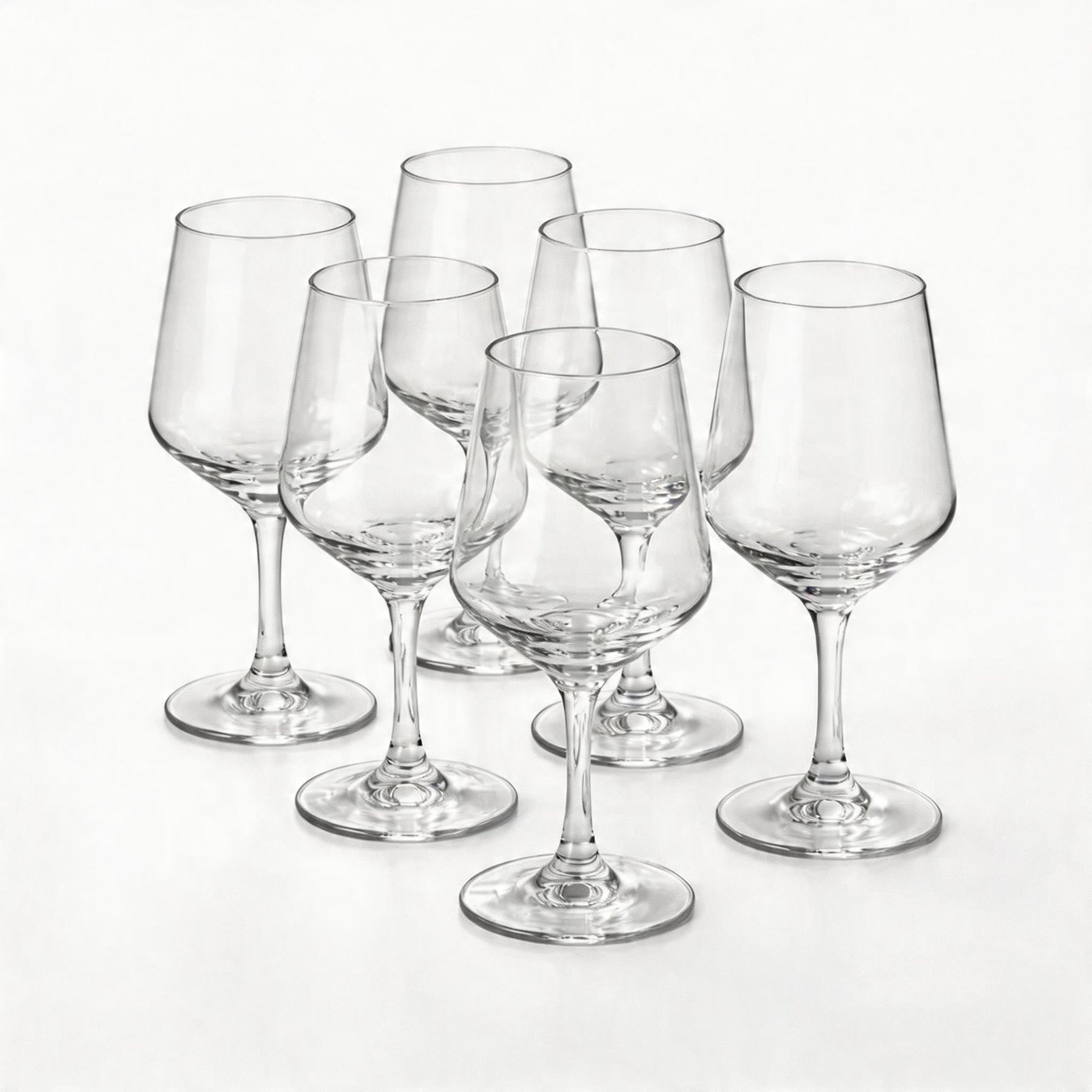 Premium Stemmed 410ML Drinking Glasses - 6 Piece
