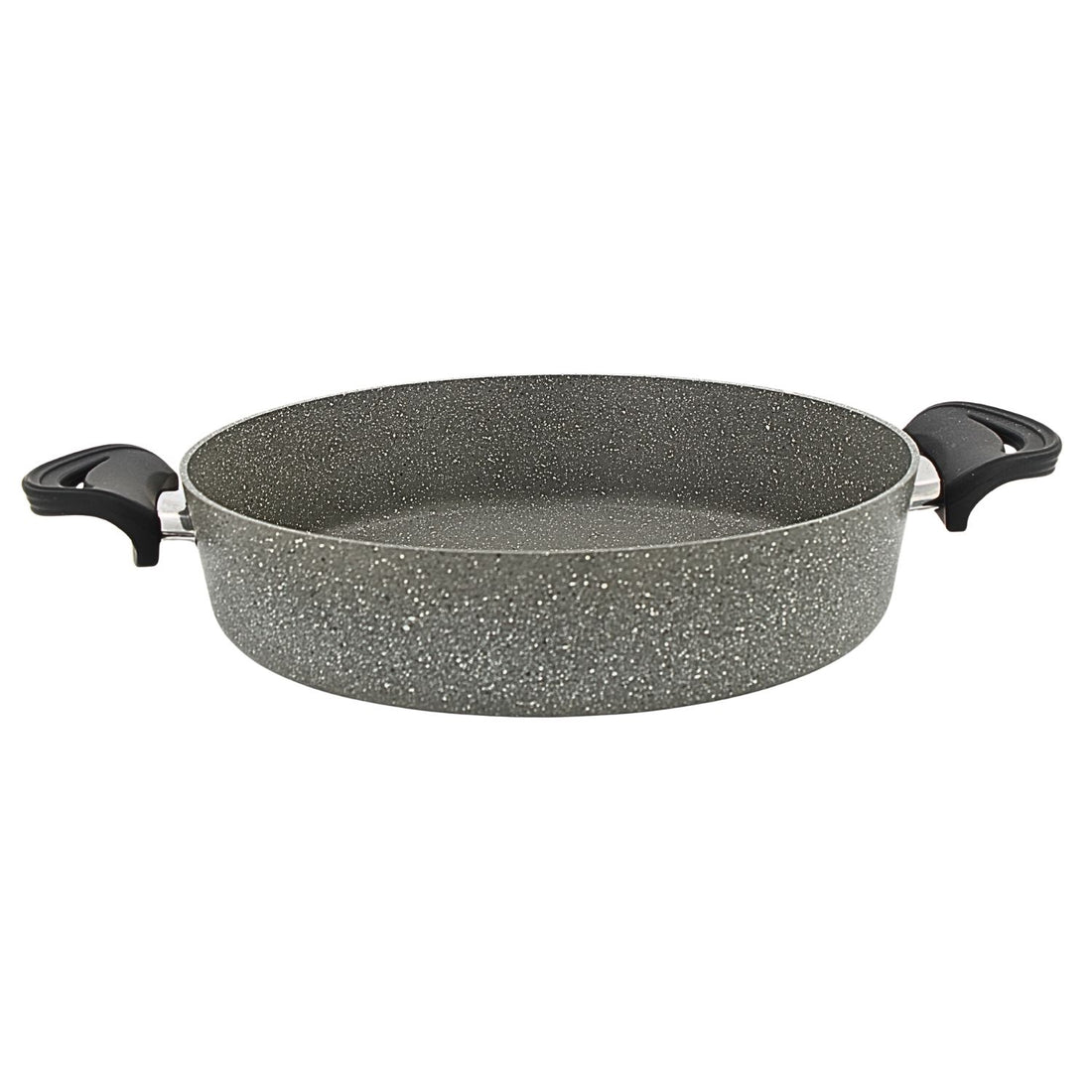 Lavonni 30CM Gray Granite Low Pot Traditional