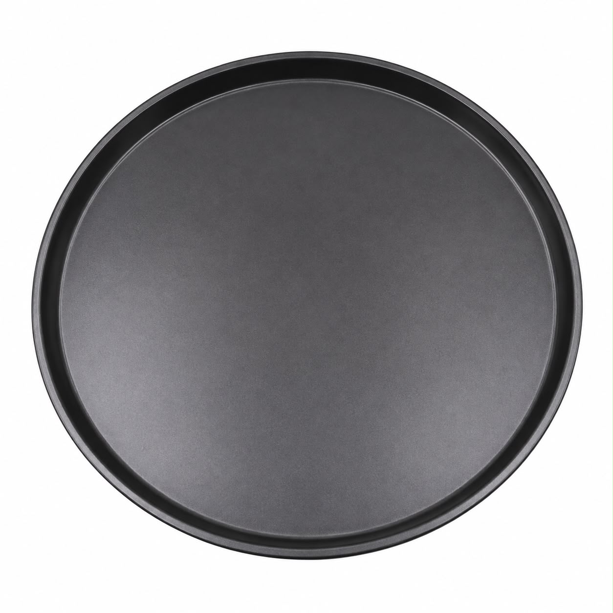 Round Pizza Pan – Large Shallow Baking Tray for Pizza, Flatbreads & Oven Baking, Black