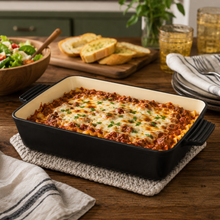Enameled Rectangle Cast Iron Roaster Casserole Pan - 3.5L - 12.8"