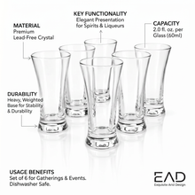 Clear Upright Glassware Set - 6 Piece