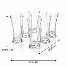 Clear Upright Glassware Set - 6 Piece