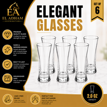 Clear Upright Glassware Set - 6 Piece