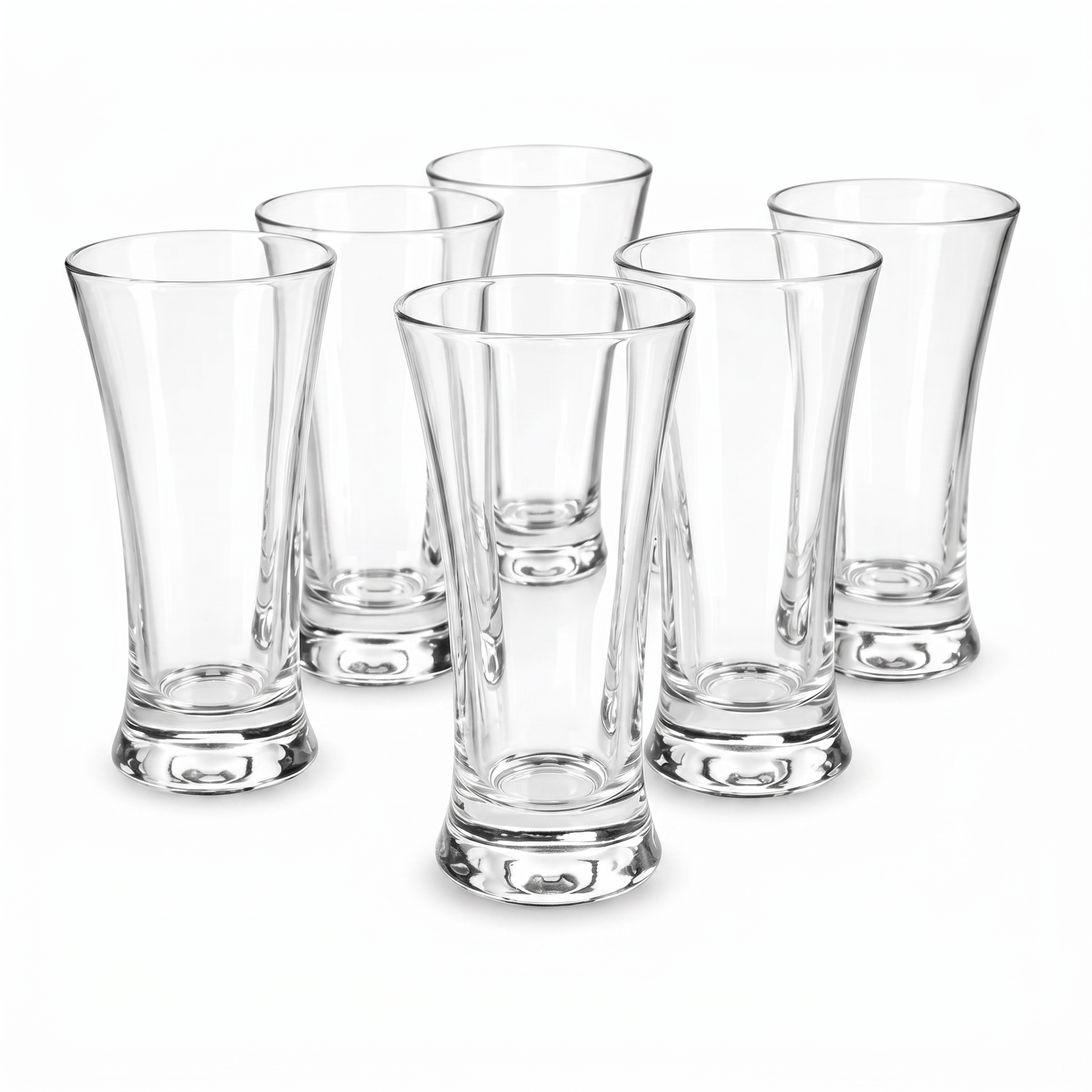 Clear Upright Glassware Set - 6 Piece