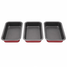 3-Piece Square Baking Pan Set – Deep Cake & Brownie Baking Pans, Nesting Bakeware