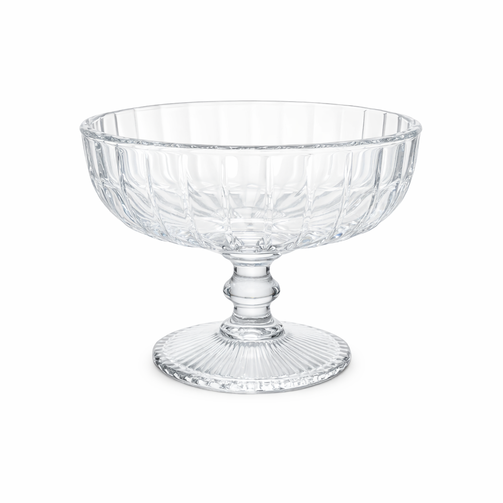6-Piece Footed Glass Dessert Bowl Set