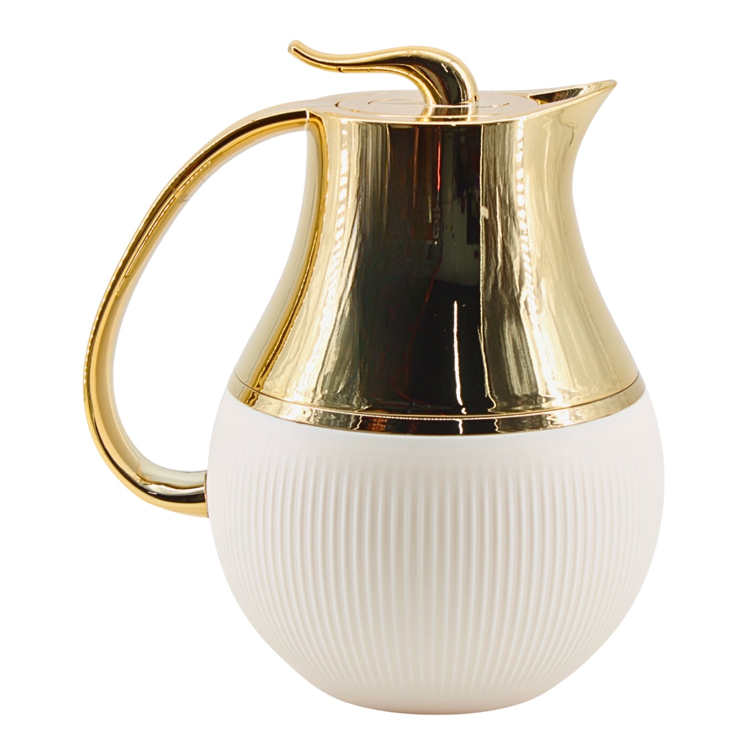 Royal White & Gold Thermal Jug 1L