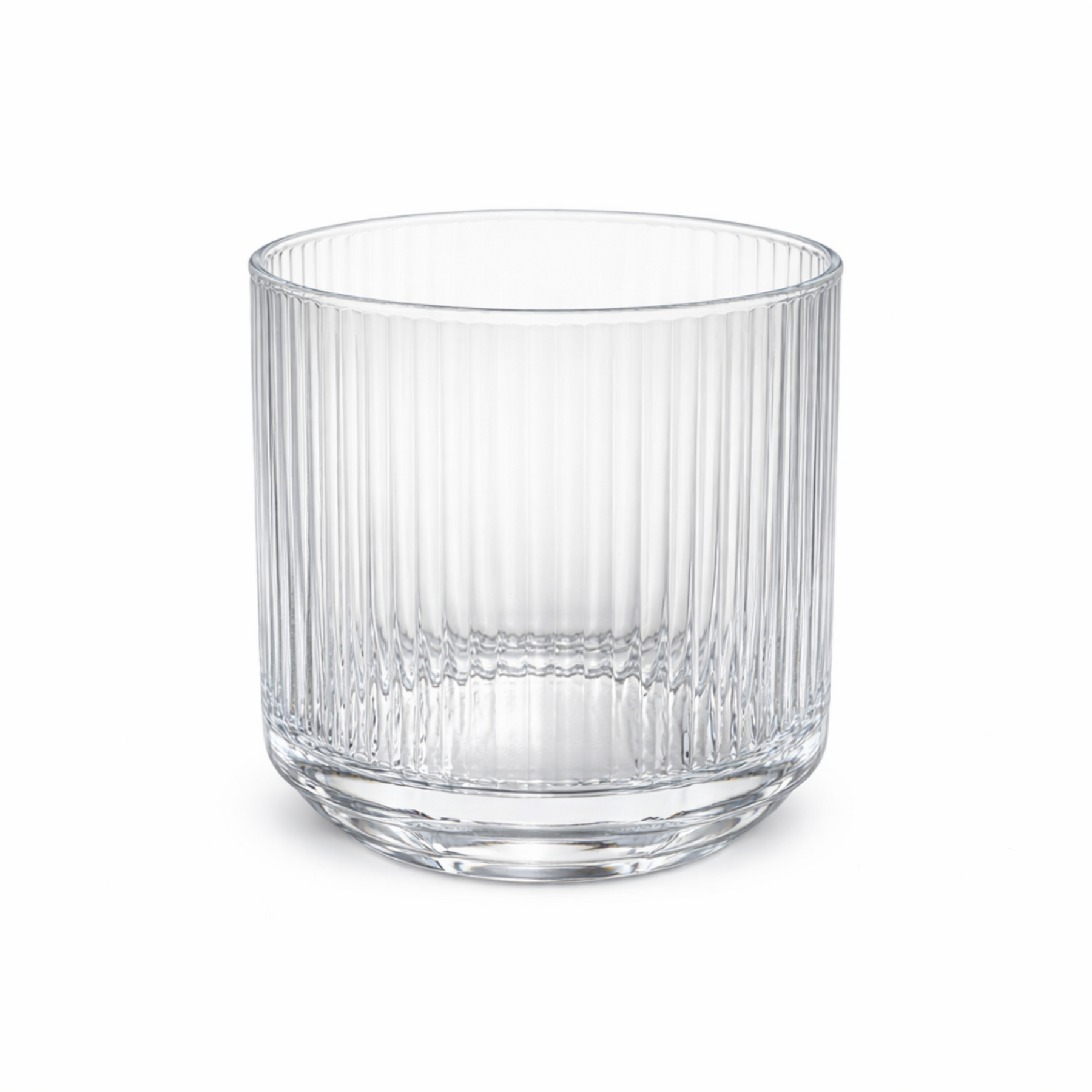 6-Piece Ribbed Glass Tumbler Set