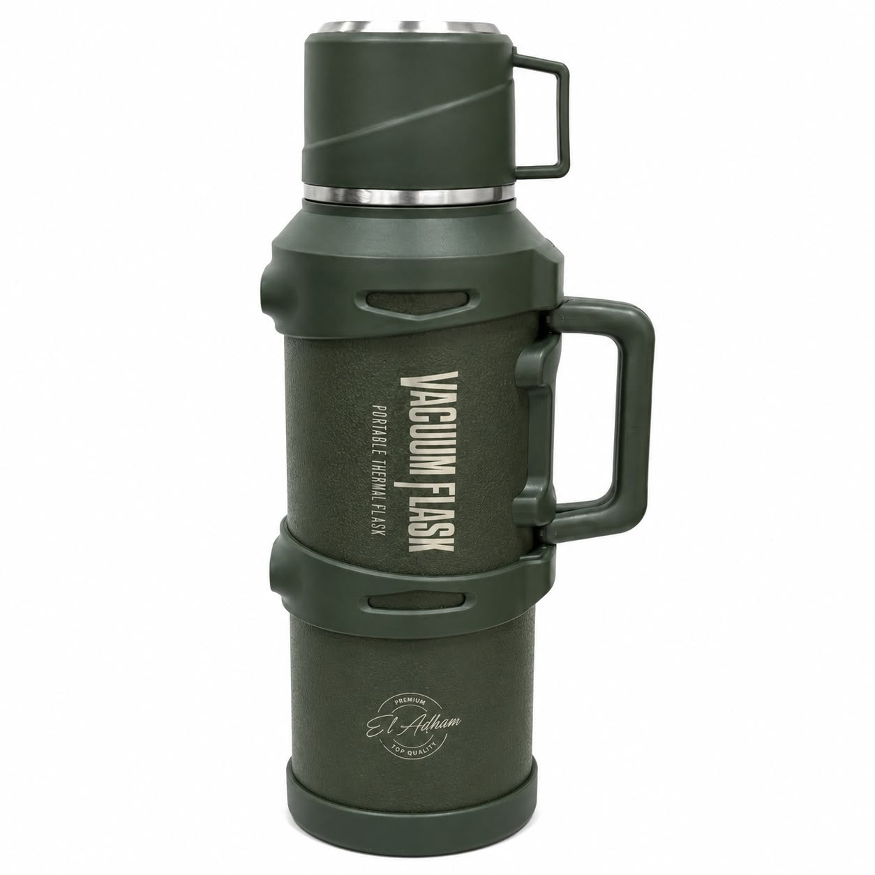 Intelligent Temperature Display Thermos Flask - 2000ML - Green