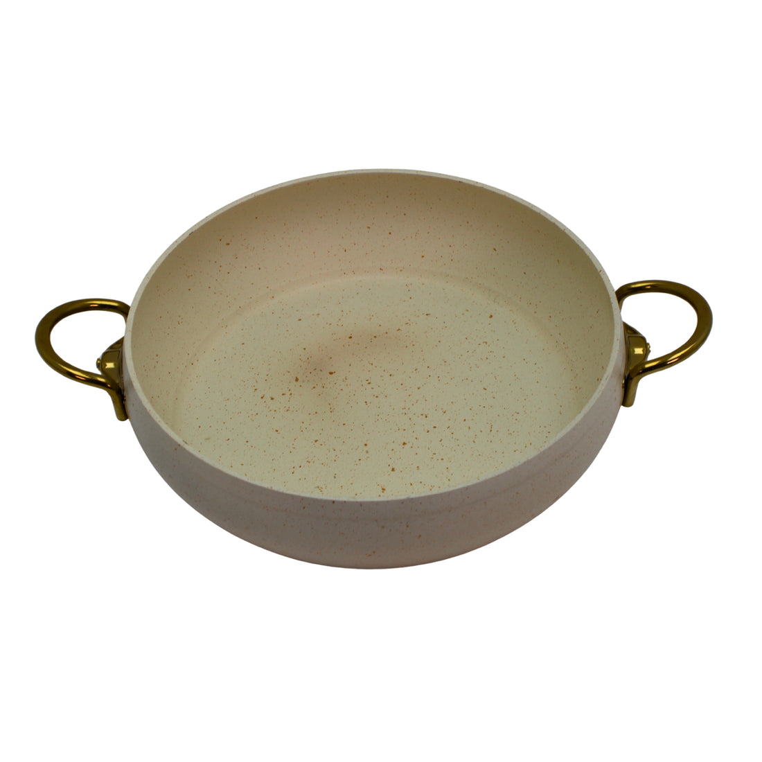 Lavonni 28CM Beige Granite Low Pot Rounded