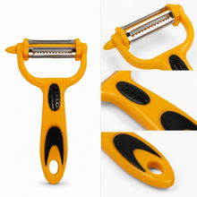 Vegetable Peeler Tri Knife with Ergonomic Handle (Multiple Colors)
