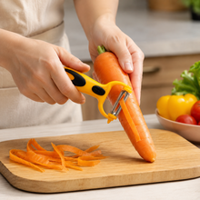 Vegetable Peeler Tri Knife with Ergonomic Handle (Multiple Colors)