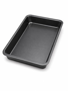 Rectangular Deep Baking Pan – Black Cake, Brownie & Roasting Pan with Raised Sides-XL
