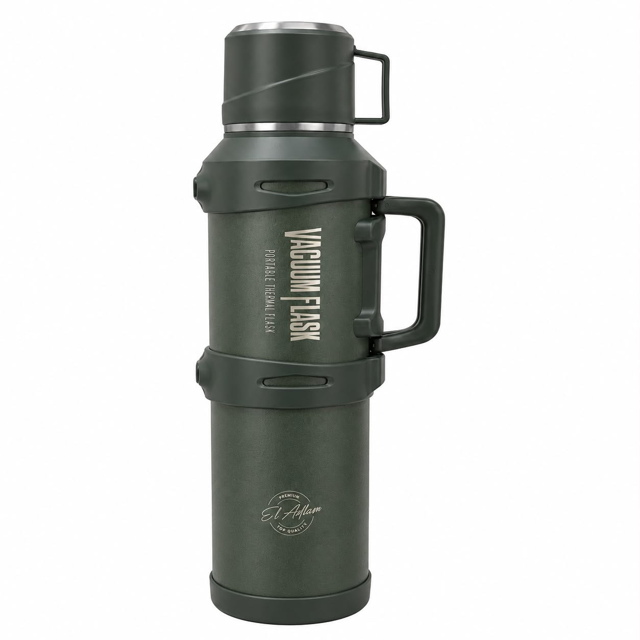 Intelligent Temperature Display Thermos Flask - 5000ML - Green