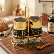 Marble Design Salt and Pepper Dispenser Set