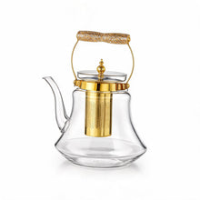 Heritage Handle Glass Coffee & Tea Pot with Premium Metal Strainer 1.8L