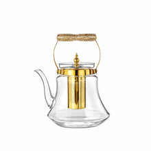 Heritage Handle Glass Coffee & Tea Pot with Premium Metal Strainer 1.8L