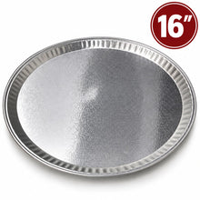 50-Pack 16-Inch Round Aluminum Serving Trays – Disposable Silver Party & Catering Platters