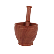 Plastic Marble Orange Mortar and Pestle SET FOR Grinding Spices and Herbs