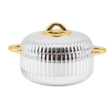 Luxury Gold-Trim Stainless Steel Insulated Casserole Food Warmer Set