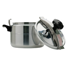 El Adham 5 L Stainless Steel Pressure Cooker with Locking Lid, Silver