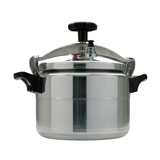 El Adham 5L Heavy Duty Aluminum Pressure Cooker with Locking Lid - Silver