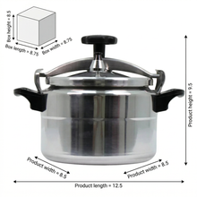 Heavy-Duty Aluminum Pressure Cooker with Safety Lock Lid - 5L