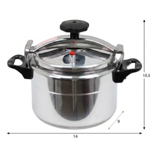 Heavy-Duty Aluminum Pressure Cooker with Safety Lock Lid - 7L