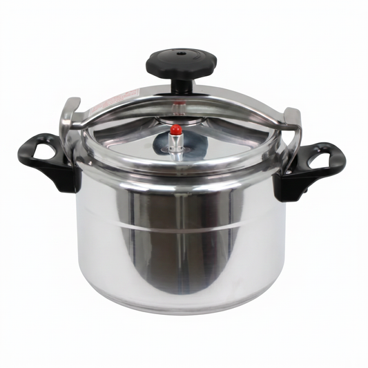 Heavy-Duty Aluminum Pressure Cooker with Safety Lock Lid - 7L