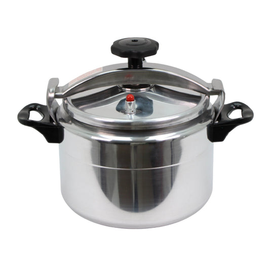 Heavy-Duty Aluminum Pressure Cooker with Safety Lock Lid - 9L