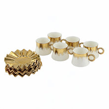 Modern Gold Drip Coffee Cup Set - 12 Piece