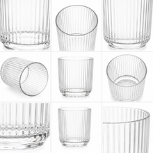 6-Piece Ribbed Glass Tumbler Set