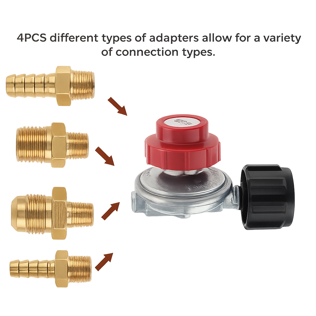 Adjustable High Pressure Propane Regulator Valve - Compatible with the EAD BlueFlame Tanoor!