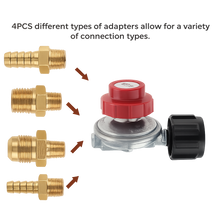 Adjustable High Pressure Propane Regulator Valve - Compatible with the EAD BlueFlame Tanoor!