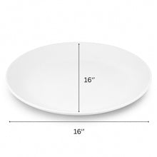 Large White Round Serving Platter - 16"