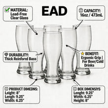 Clear Glass Tall Tumblers for Home & Dining - 445ML