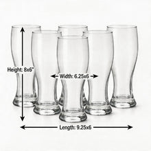 Clear Glass Tall Tumblers for Home & Dining - 445ML
