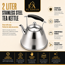2 Liter Stainless Steel Tea Kettle