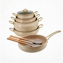Contemporary Nonstick Cookware Collection with Utensils (12PC Set)