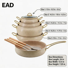 Contemporary Nonstick Cookware Collection with Utensils (12PC Set)