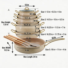 Contemporary Nonstick Cookware Collection with Utensils (12PC Set)