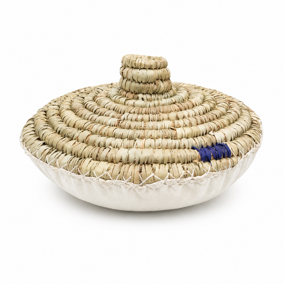 Small Tandoor Bread Baking Pillow, 11-Inch Round Dough Pad with Center Grip