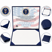 US Citizenship Certificate Cover Faux Leather
