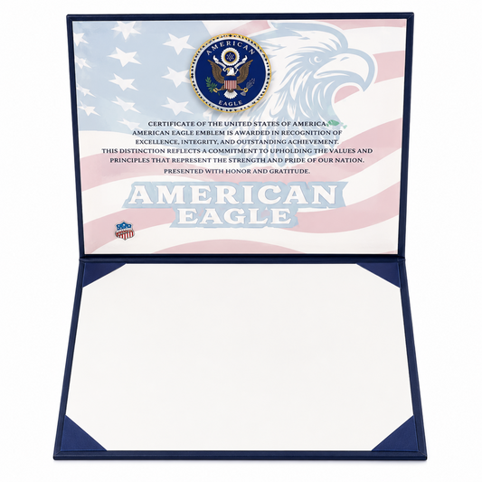 US Citizenship Certificate Cover Faux Leather