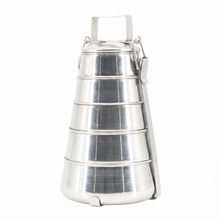 Five-Tier Stainless Steel Tiffin Pyramid Container